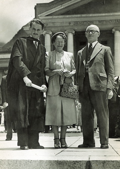 Norman Sutin with parents Graduation Univ. Capetown